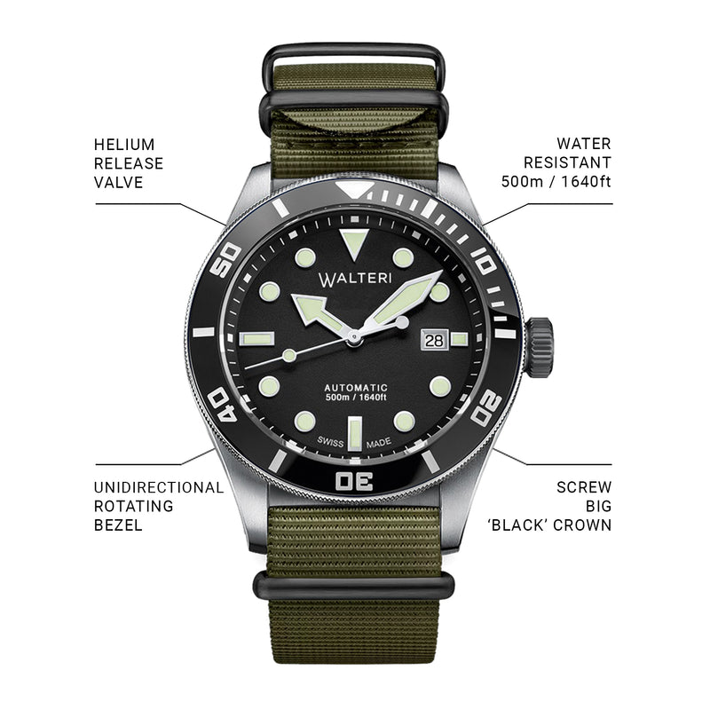 OCEANER 500 'BLACK CROWN MILITARY' LIMITED EDITION 149 PCS