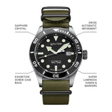 OCEANER 500 'BLACK CROWN MILITARY' LIMITED EDITION 149 PCS