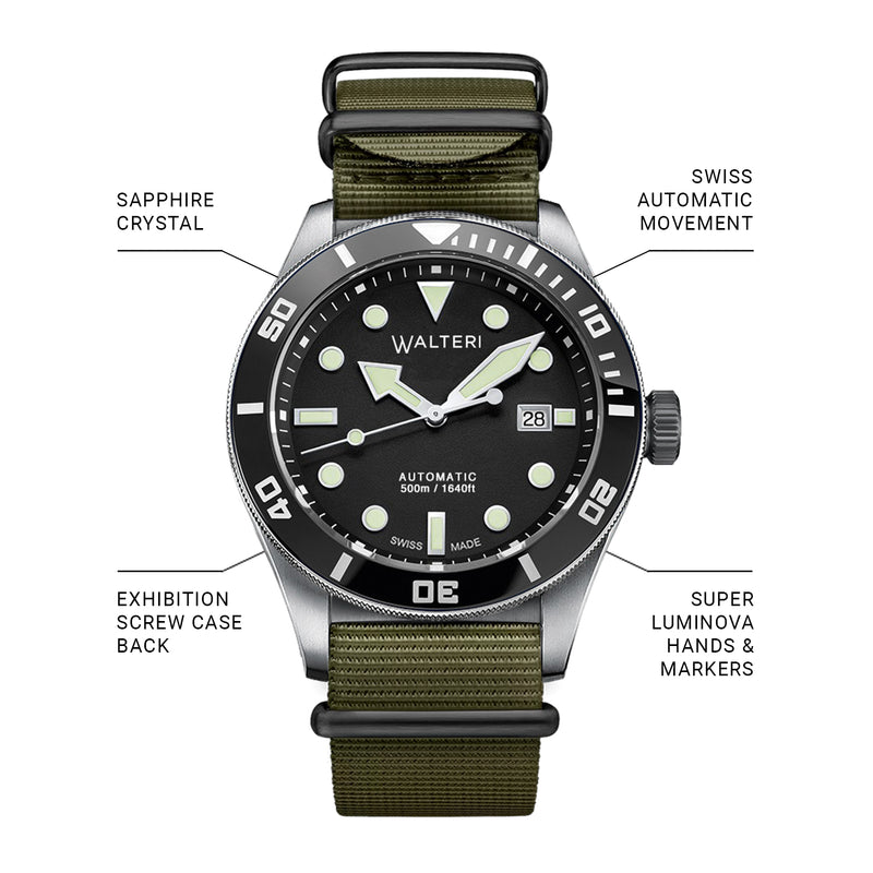 OCEANER 500 'BLACK CROWN MILITARY' LIMITED EDITION 149 PCS